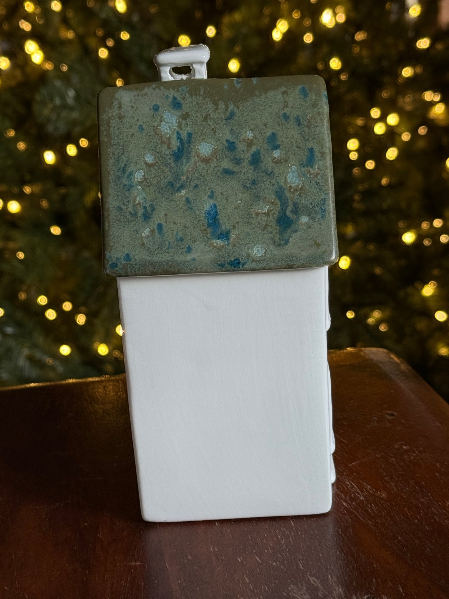 Casetta di Natale portacandela