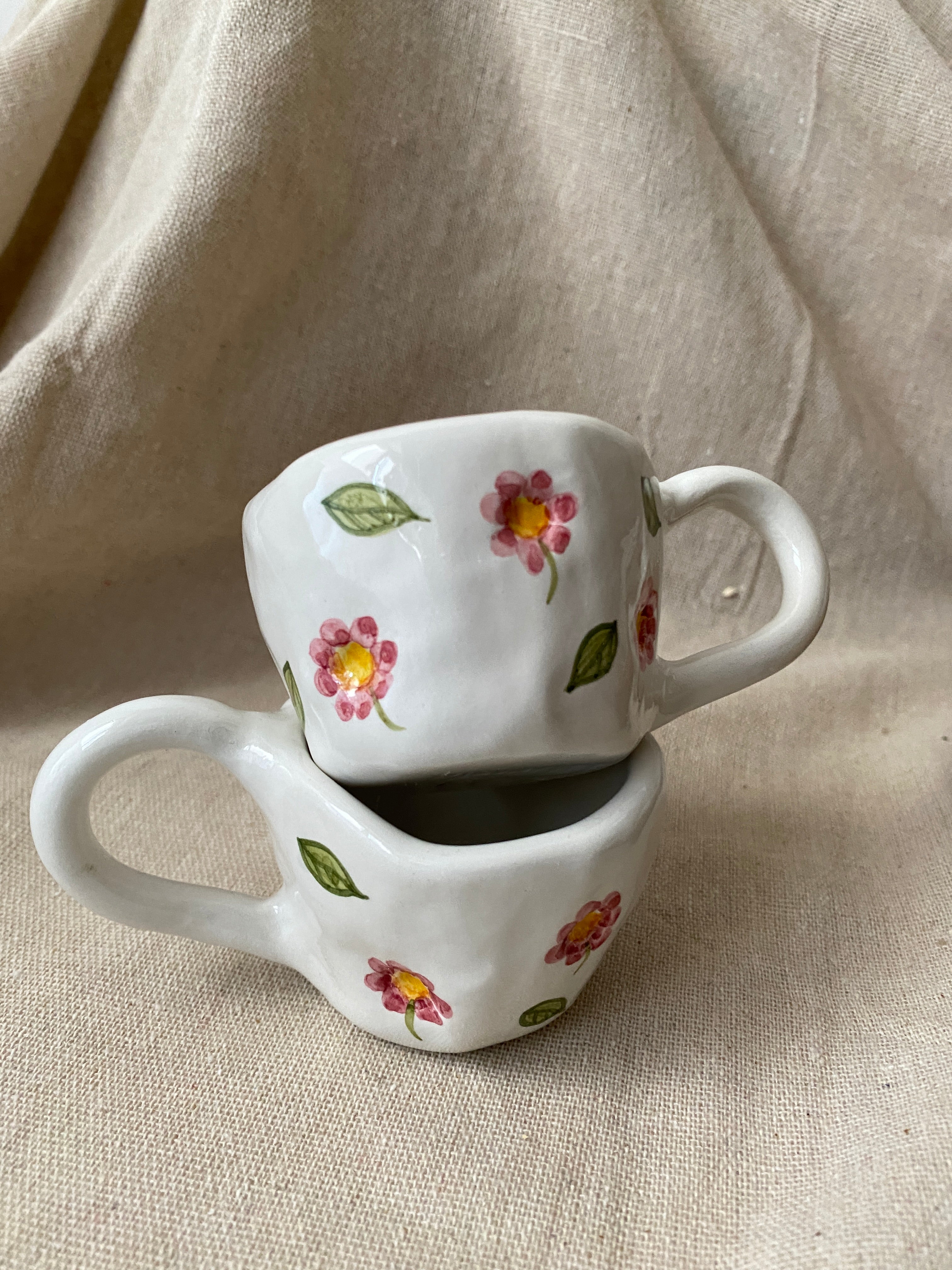 Tazza Da Tè Seltmann Weiden Marie Luise A Fiorellini - Porcellana Tedesca - 0,21 L - Lavabile In Microonde E Lavastoviglie