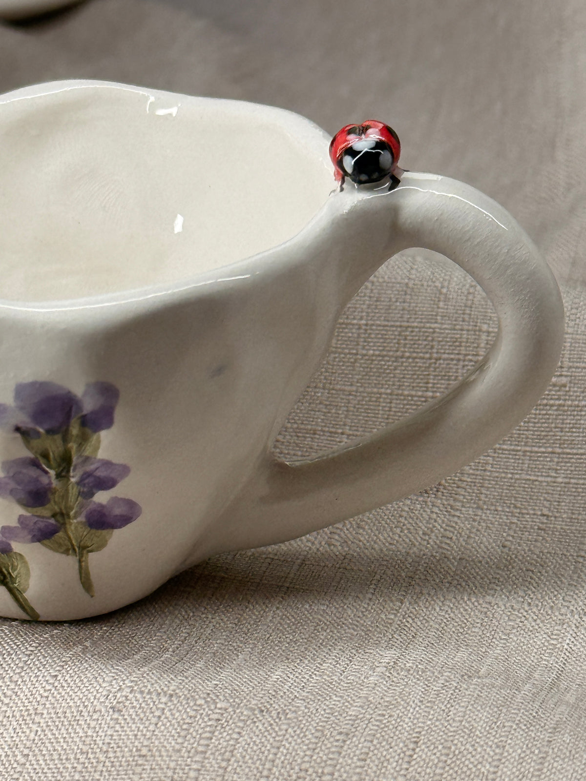 TAZZINA caffè espresso - coccinella fiori misti