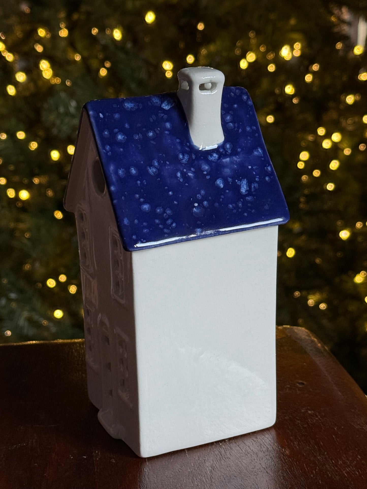 Casetta di Natale portacandela