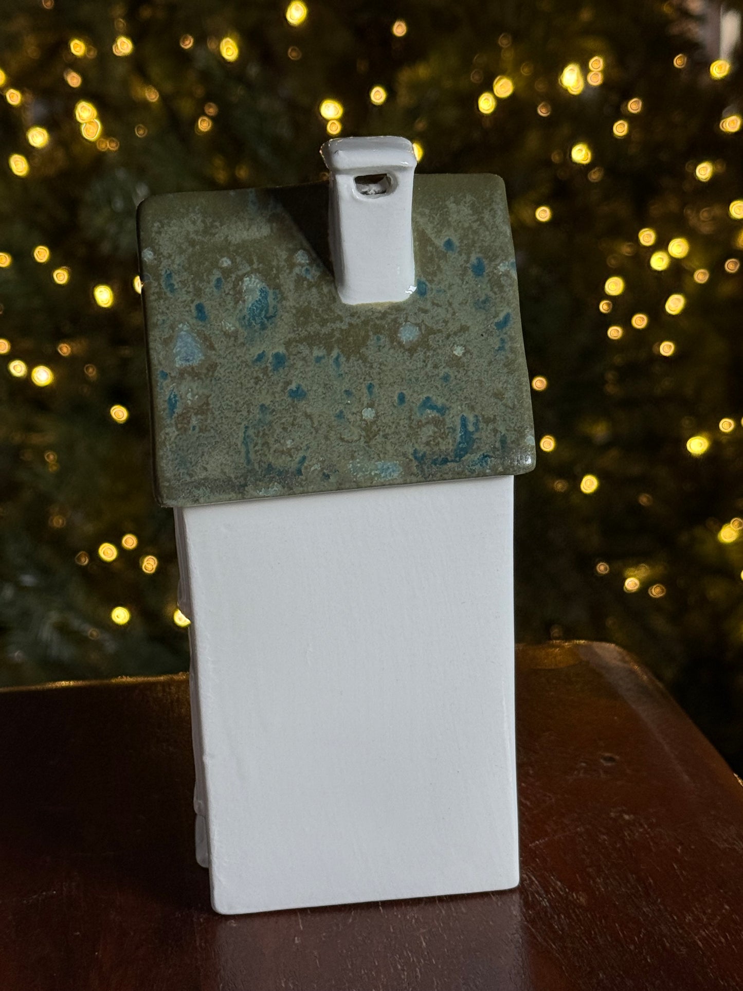 Casetta di Natale portacandela