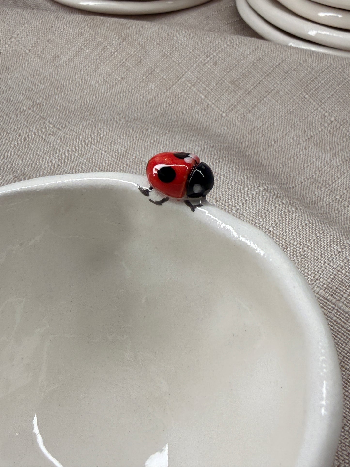 TAZZINA caffè espresso - coccinella fiori misti