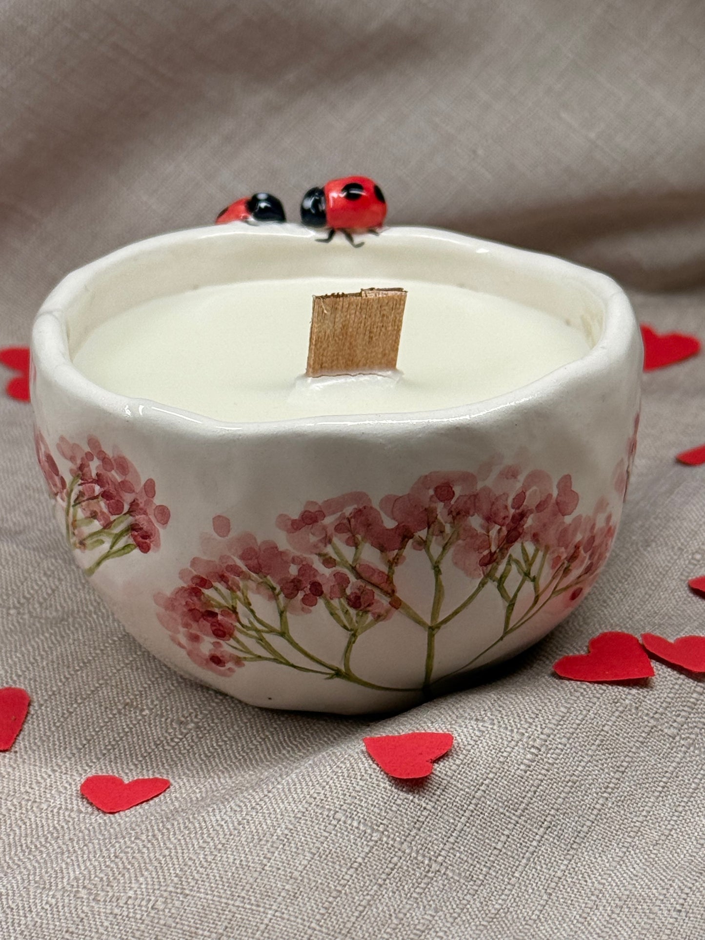 CANDELA - Coccinelle e Gypsophila