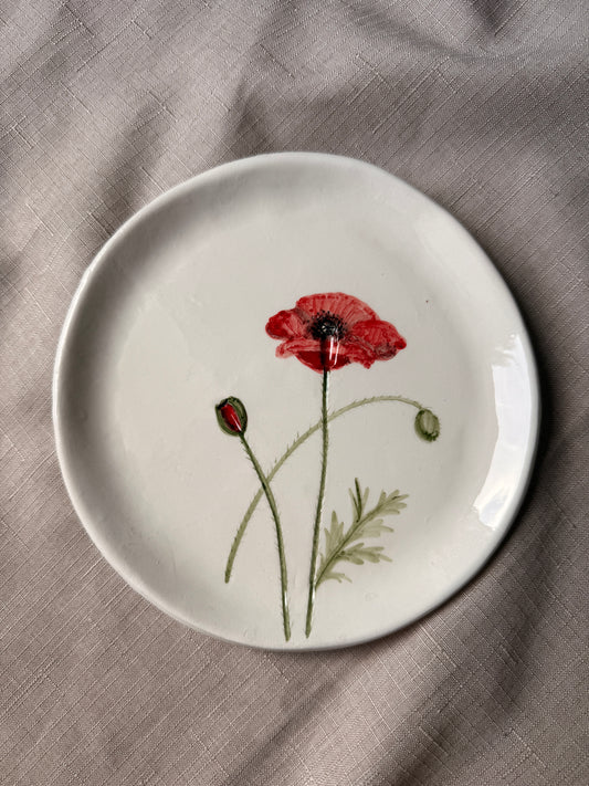 PIATTO FIORITO L - Papavero