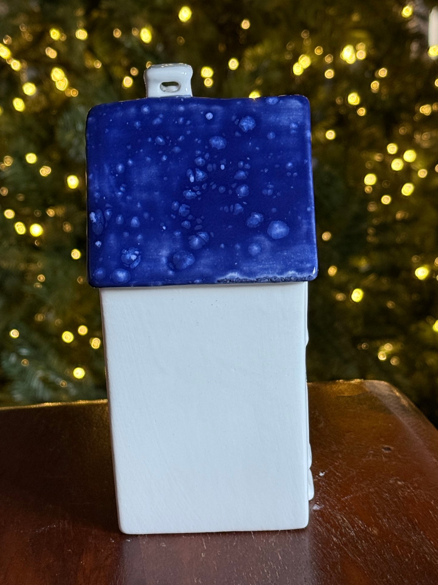 Casetta di Natale portacandela