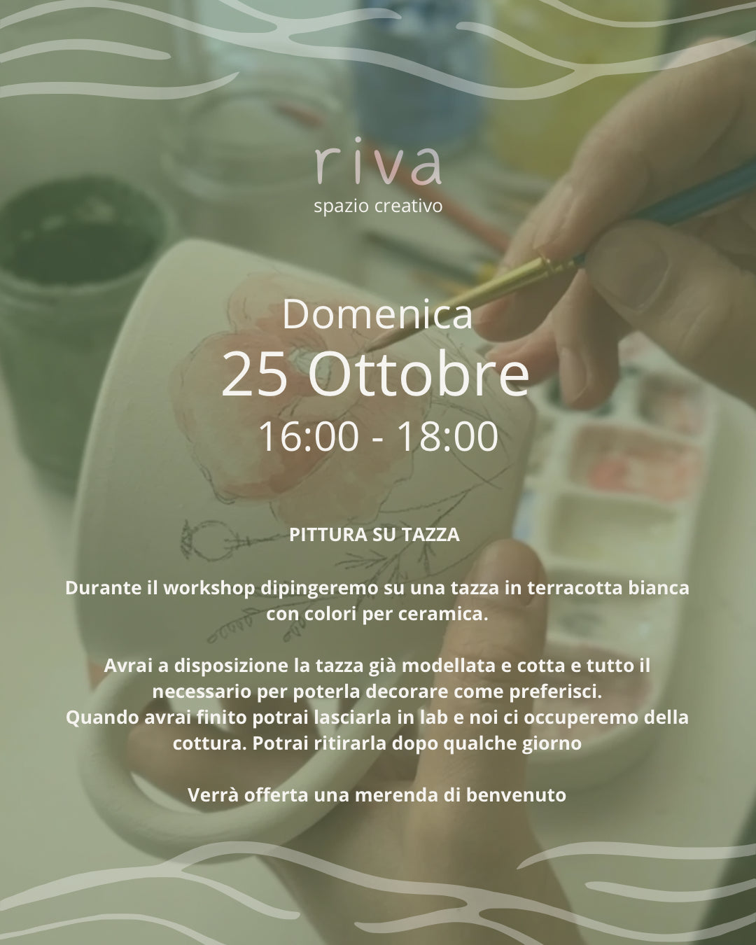 Workshop - Dipingi su Tazza in ceramica