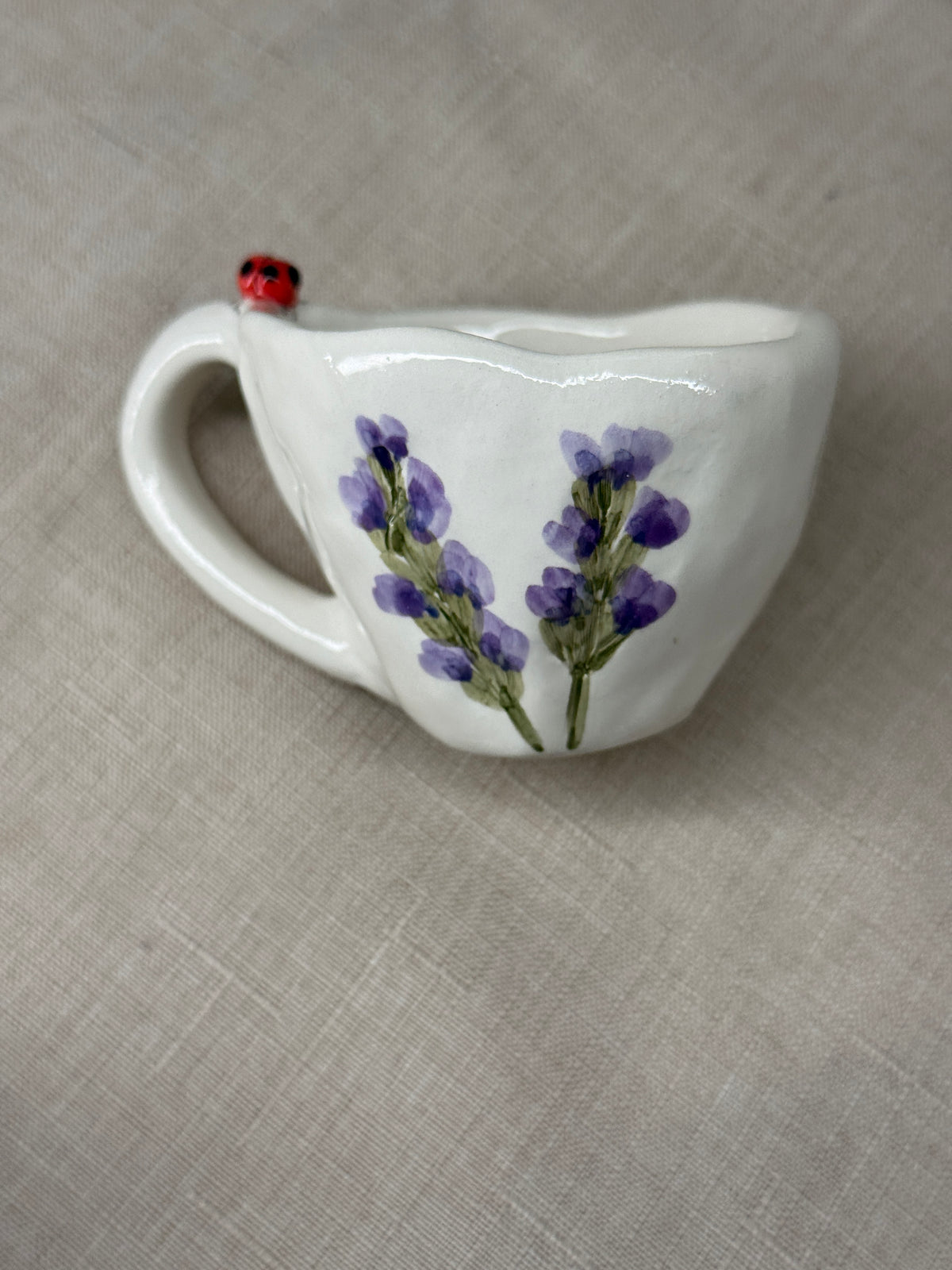 TAZZINA caffè espresso - coccinella fiori misti