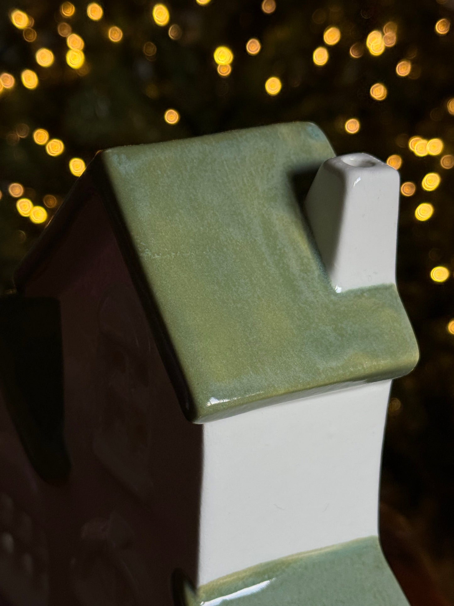 Casetta di Natale portacandela