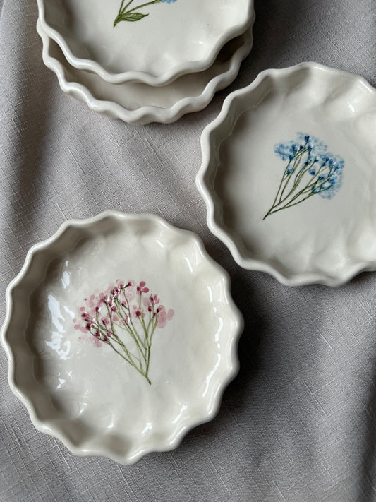 Terrine Fiorite - Gypsophila - adatte alla cottura in forno