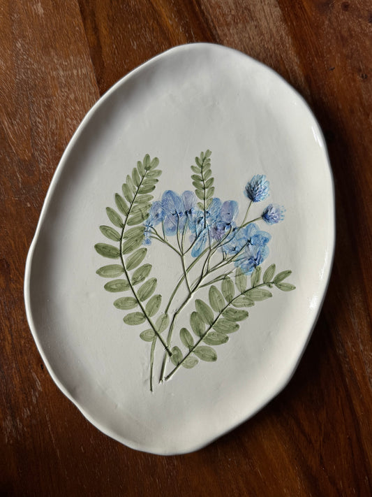 PIATTO DA PORTATA - Bouquet blu