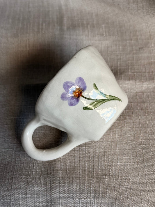 TAZZINA caffè espresso - fiorellino viola