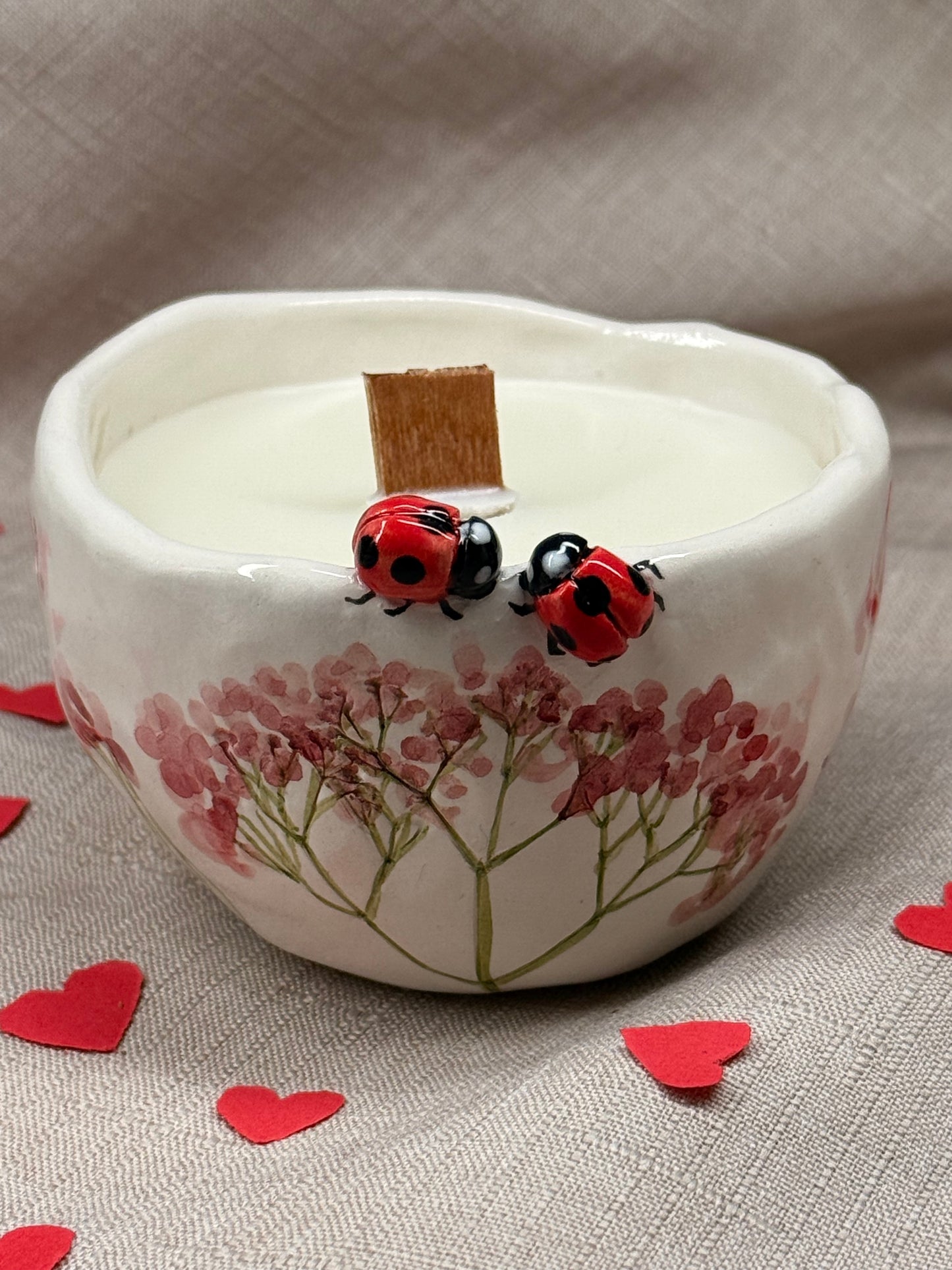 CANDELA - Coccinelle e Gypsophila