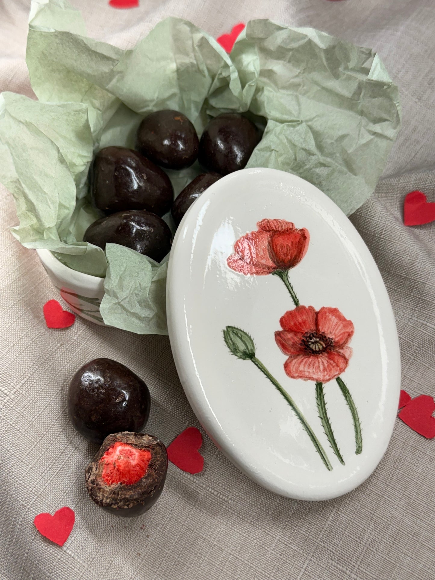 Scatola portagioie - Papavero