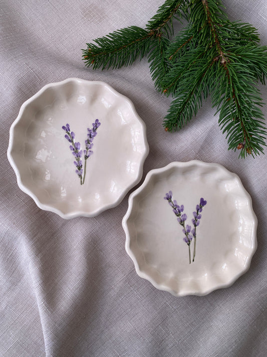 Terrine Fiorite - Lavanda - adatte alla cottura in forno